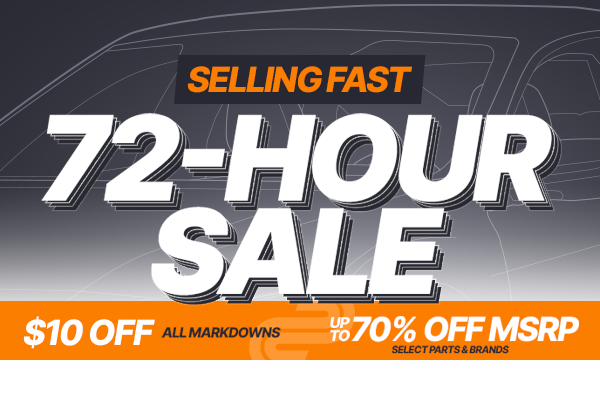 72-HOUR SALE - $10 OFF All Markdowns
