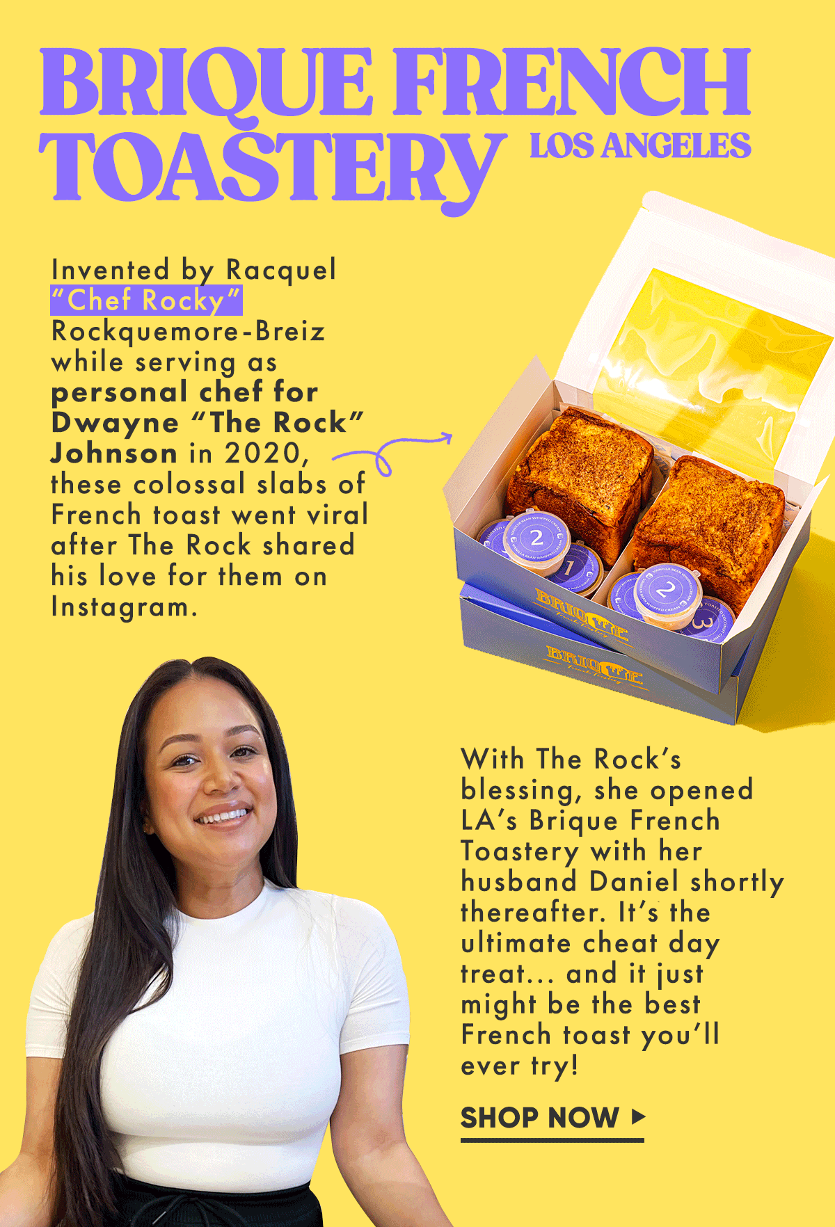 The Rock's Famous French Toast Goes GB!🔥 Goldbelly